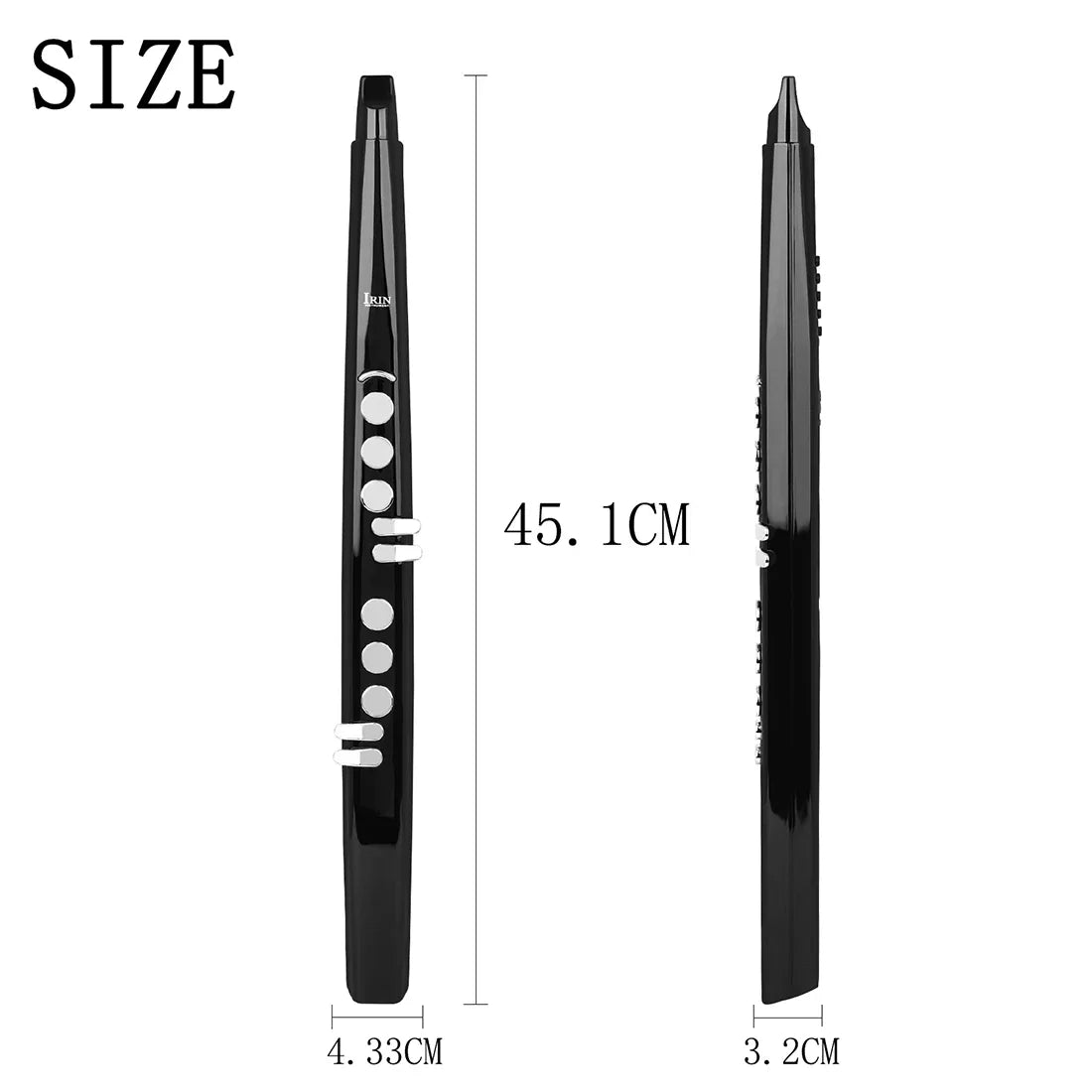 IRIN Mini Electric Blowpipe Saxophone Flute MIDI Out Removable Mouthpiece Professional Electronic Sax Wind Musical Instrument