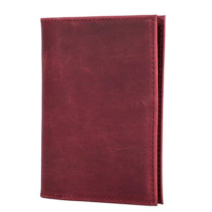 Genuine Cow Leather Passport Holder Travel Wallet with Case Pocket Card Holder RFID Blocking Passport Cover  card wallet