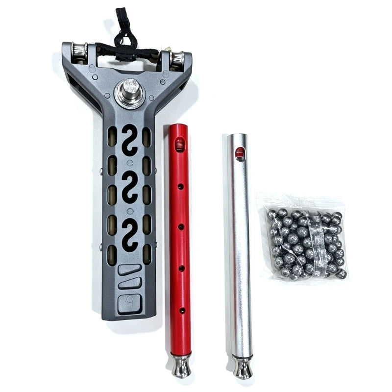 Loading Practice Slings Shot Set with Fast Band Replacement, ABS Body, 8mm Steel Ball Fit and Carry-Ready Outdoor 69HD