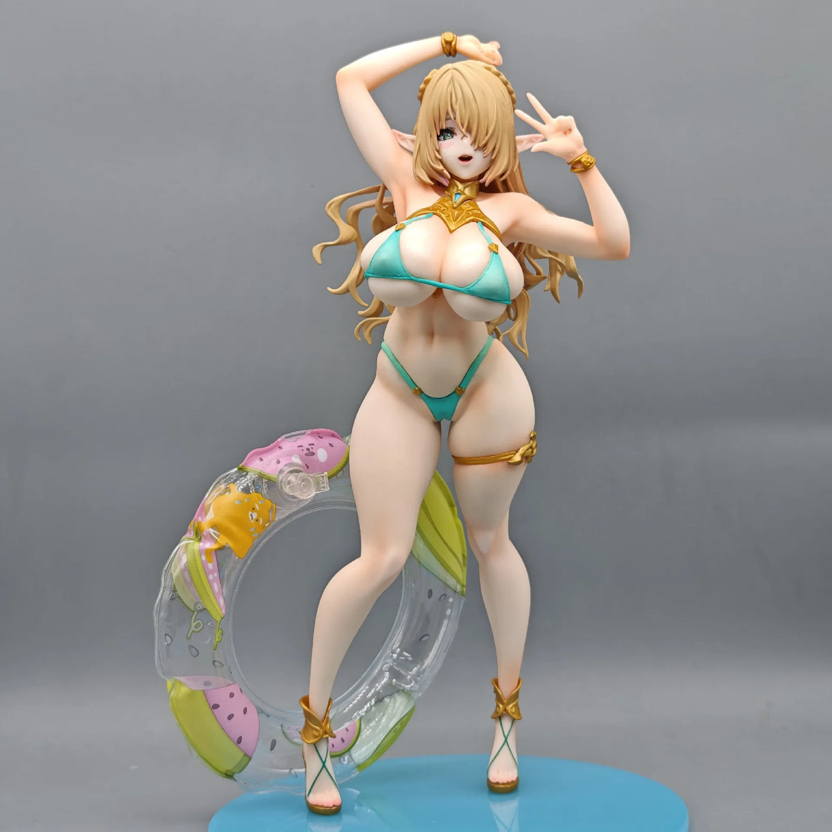 Elf Village Cecil Bathing Ver. GK Statue - Anime Figure Desktop Scene Model Elf Girl Collectible Gift & Trendy Art Toy