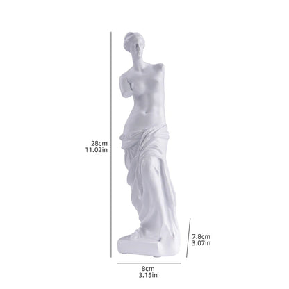Venus De Milo Statue Resin Figure Sculpture Home Bedroom Living Room Study Decoration Ornament