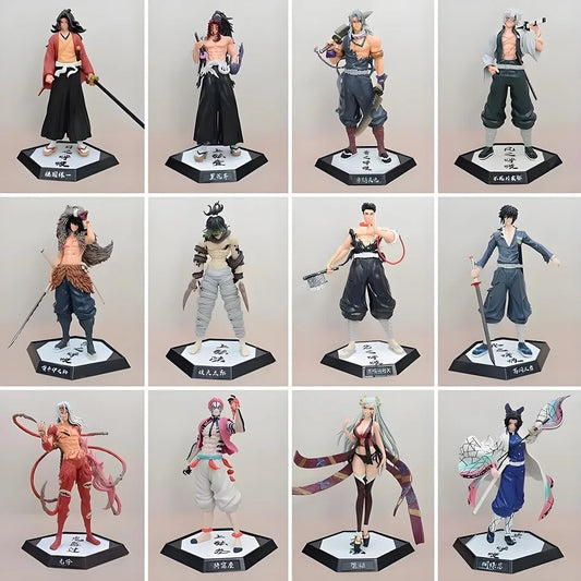 Anime Demon Slayer Figure Kamado Tanjirou Nezuko Action Figure PVC Model Toys Zenitsu Figurine Inosuke Kimetsu Yaiba Figura Gift