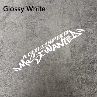 1pc Need For Speed Most Wanted Text Vinyl Sticker Waterproof Tuning Decal for Car Door Hood Window Side Body Decor