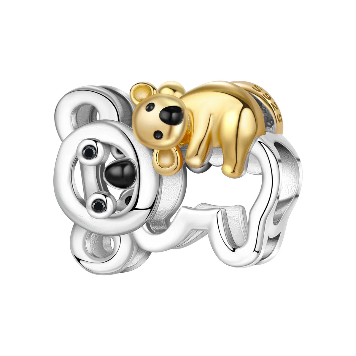 Orstarry 925 Sterling Silver Cute Rabbit Animal Beads Original Pendants Bracelet Charm Jewelry Party DIY Trendy Gifts