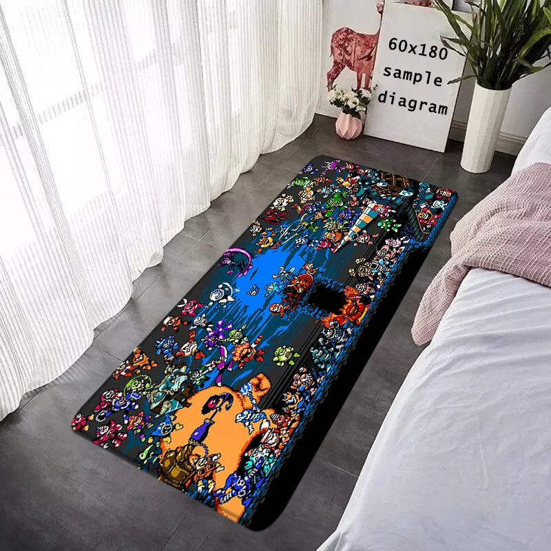 Interior Floor Mat Doormat Mega Man X8 Rockman Non-slip Foot Rug for Entryway Kitchen Carpet Bedroom Bedside Mats Home Decor