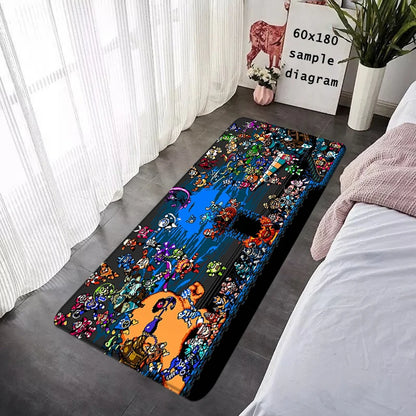Interior Floor Mat Doormat Mega Man X8 Rockman Non-slip Foot Rug for Entryway Kitchen Carpet Bedroom Bedside Mats Home Decor