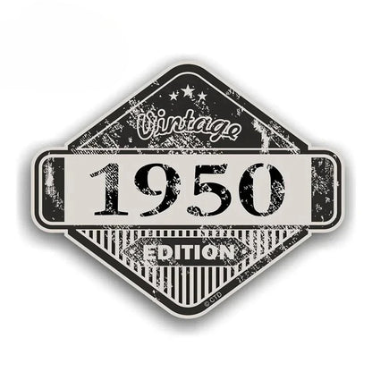 Custom Rusty Patina Aged Vinyl Sticker EARLFAMILY Vintage Car Decal for Window Bumper