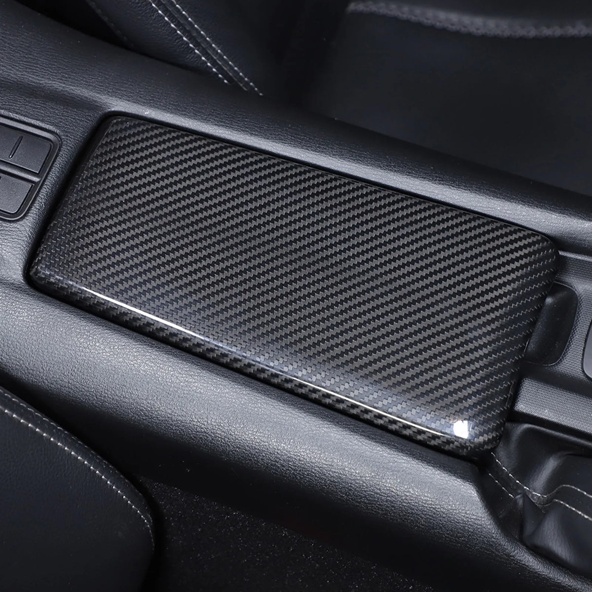 For Mazda MX-5 ND Fiat 124/Abart 124 2016+ Real Carbon Fiber Center Console Armrest Box Cover Trim Interior Car Accessories