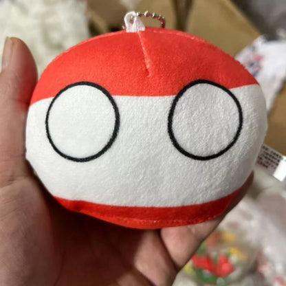 Country Ball Plush Toys 70 Styles 10cm Polandball Pendant Country Balls Countryball Stuffed Doll Xmas Birthday Gifts for Kids