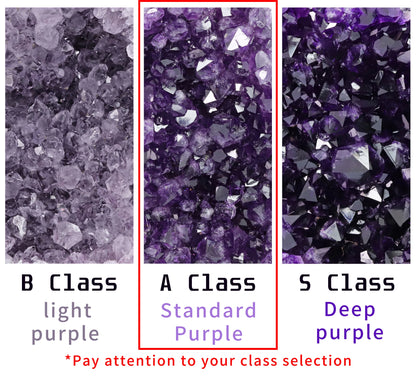 Natural Amethyst Geode Purple Crystal Quartz Cluster Dream Energy Healing Thunder Egg Wholesale Home Decoration