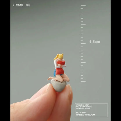 1/64 Scale Figure Band Singer Model  Resin  Miniature Figures Diorama Minifigures Garage Scenes DIY Craft Toys Collectible
