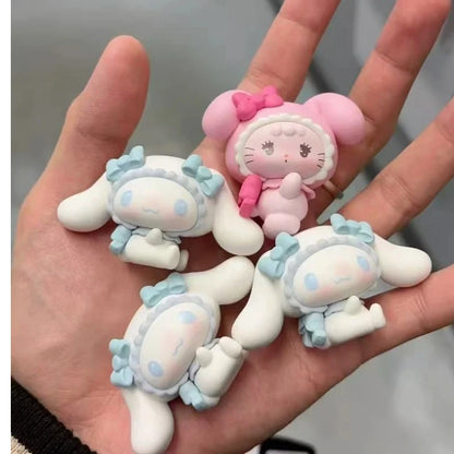 New Product In Stock Kt Cat Kuromi Co Branded Blind Box Figurine Toy Cute Desktop Ornament Holiday Surprise Gift For Fans