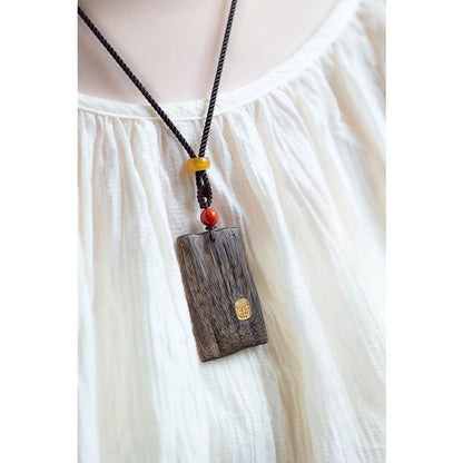 Sinking Incense Pendant Deity "Zakiram" God of Wealth Pendant High-end Faith Cultural Play Ornament Natural Fragrance