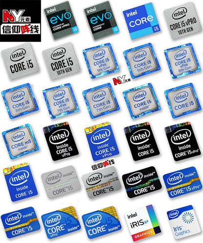 Original Core i5 1 2 3 4 5 6 7 8 9 10th Generation Laptop Desktop Label CPU Sticker