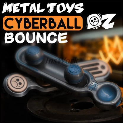 Metal Toys Dz Cyber Ball Bounce Push Slider Fidget Toy Bead Spinner New Original Design Elastic Limit Edc Gadgets Fidget Toys