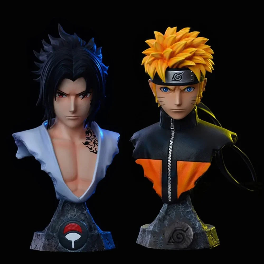 Naruto Action Figure Each Character Bust Portraits Sasuke Kakashi Itachi Model Statue Toys Desktop Ornament Decoration