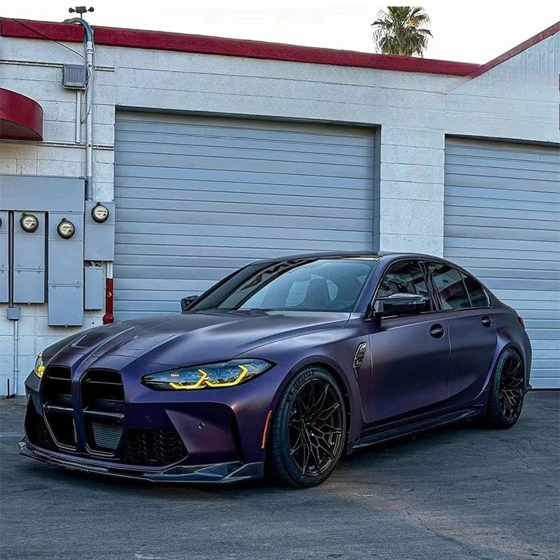 Front Bumper Lip For BMW M3 M4 G80 G82 2021 2022 2023 2024 Front Shove Splitter Guard Blade Upgrade Body Kits Auto Parts Tuning