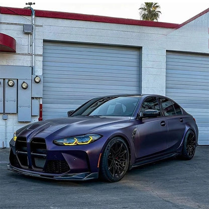 Front Bumper Lip For BMW M3 M4 G80 G82 2021 2022 2023 2024 Front Shove Splitter Guard Blade Upgrade Body Kits Auto Parts Tuning
