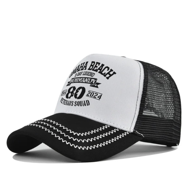 New Fashion Spring Summer Printed Mesh Breathable Baseball Cap Gorras Personality LOGO for Men WomenCouples Visor Hat Casquette