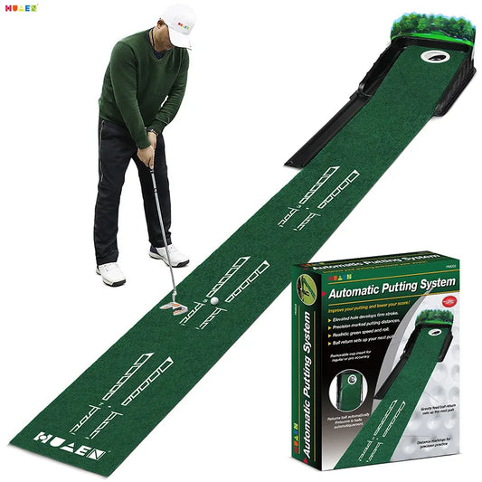 Golf Putting Practice Device Golf Training Equipment Indoor and Outdoor Putting Practice Mat Velvet Blanket Set Trainer As Gifts
