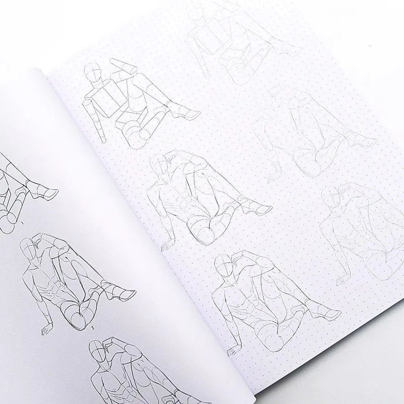 Game Anime Human Body Structure and Dynamic Example Training Manual Dynamic Synthesis Book