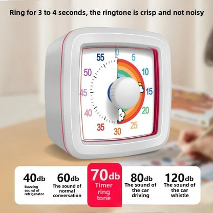 Hot-selling Visual Timer 60 Minutes Countdown Suitable for Children and Adults Silent Classroom Timer for Home and School Clock