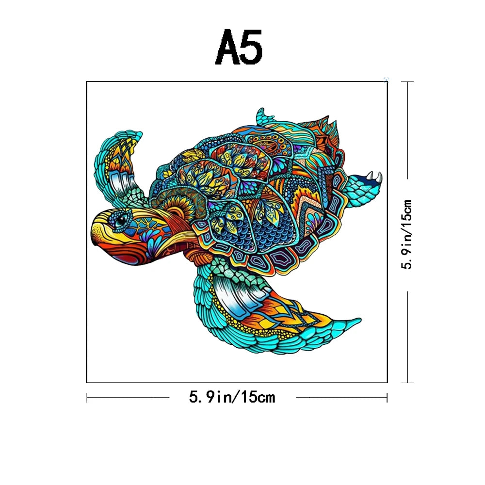 Wooden Puzzle - Adult Unique Alien Advanced Wooden Puzzle Gift - Happiness Tree, Ocean World Animal Jigsaw Puzzles Family Game