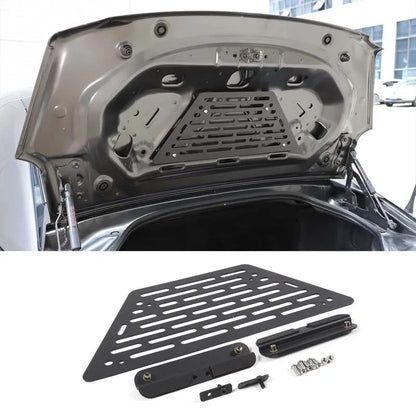 For Mazda MX-5 2016-2023 Black Aluminum Alloy Trunk Bag Rack Tail Box Storage Board Car Modification Accessories