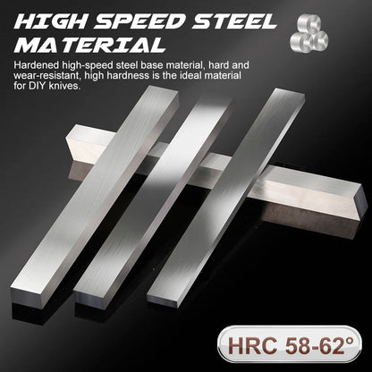 XCAN 200mm Long CNC Lathe HSS Bit 1pc 3/4/5/6/8/10/12mm CNC Turning Milling Tools for Engineering Cutting & Machining Lathe Tool