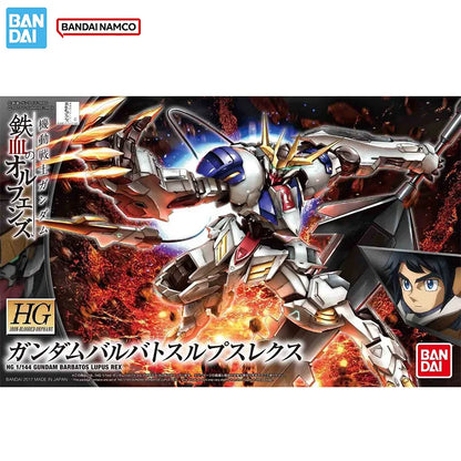 Bandai Original Genuine Figure Gundam Model Kit HG IBO 1/144 Gundam Barbatos Lupus Rex Collection Model Action Figures Boys Toys
