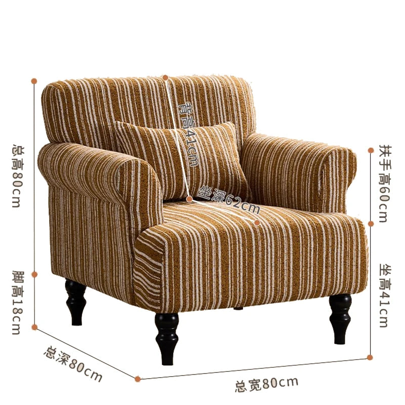 Luxury Single Couch Living Room Puff Nordic Lazy Recliner Living Room Sofa Vintage Modern Sofy Do Salonu Living Room Furniture
