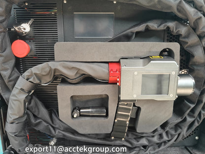 AccTek Portable Suitcase 500W Pulse Fiber Laser Cleaning Machine 200W Lazer Cleaner 300W Metal Rust Remove Paint Oil Remover
