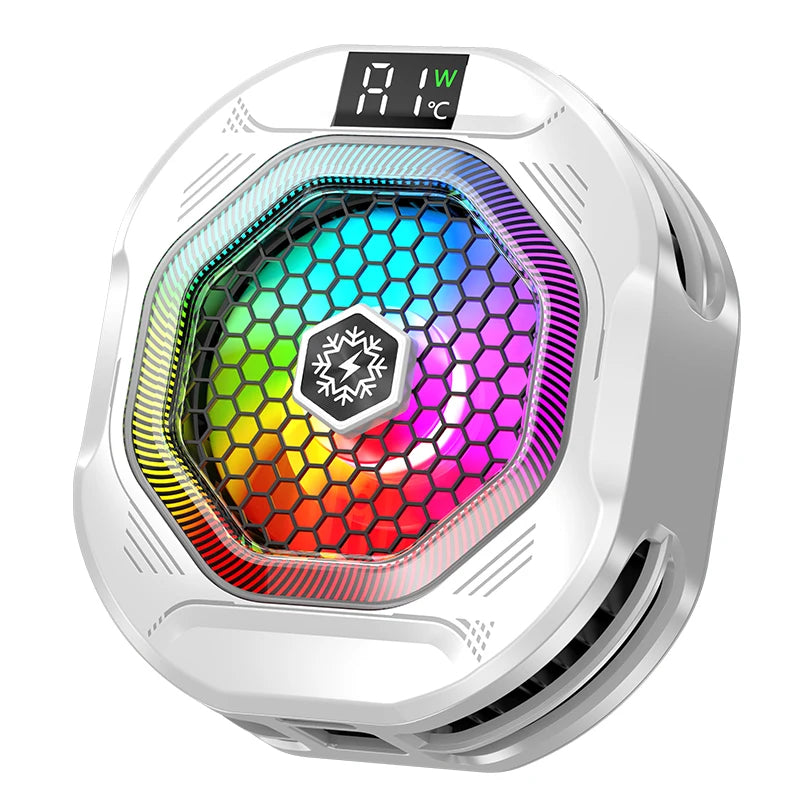 TH28 Pro Semiconductor Phone Cooler 35W Powerful Cooling Smart Temperature Control 5 Adjustable Modes RGB Lights Extreme Cooling