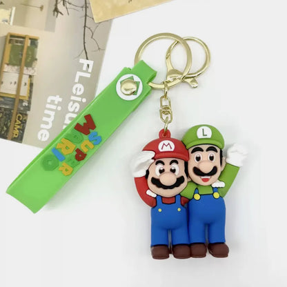 New Creative Super Mario Figurine Keychain, Cute Doll Backpack Hanger, Pendant, Exquisite Gift Keychain