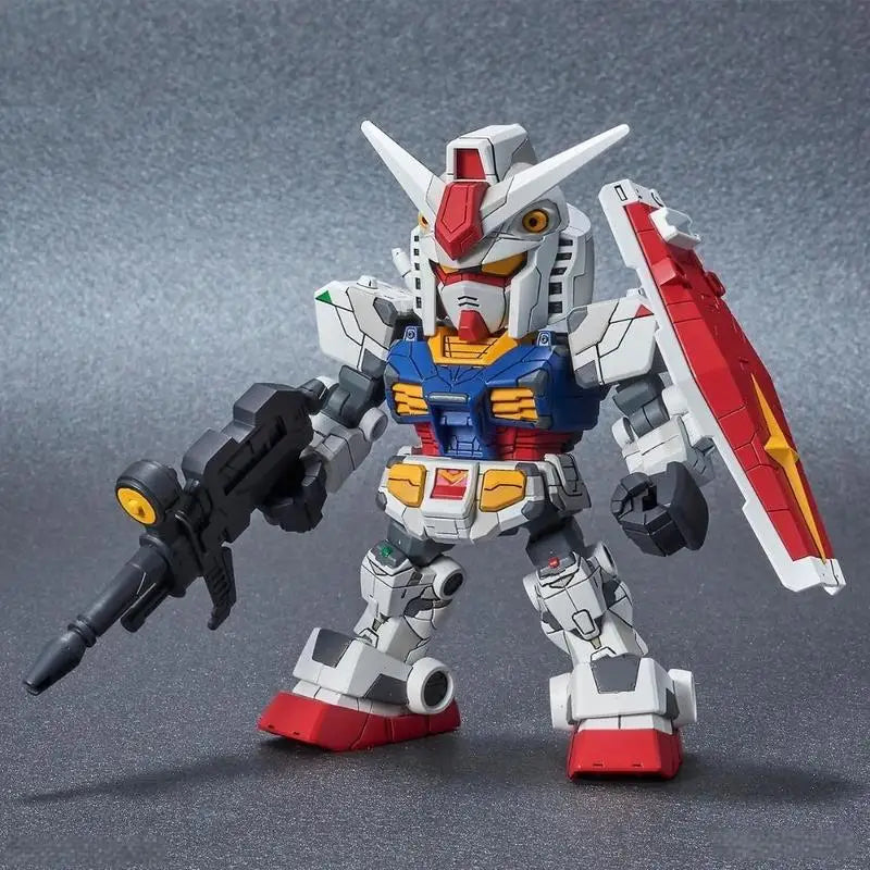 SDCS RX-78F00 Yokohama Series Q-Version Posable Snap-fit Model Kit Mobile Humanoid Robot Assembly Action Figure Collect Gifts
