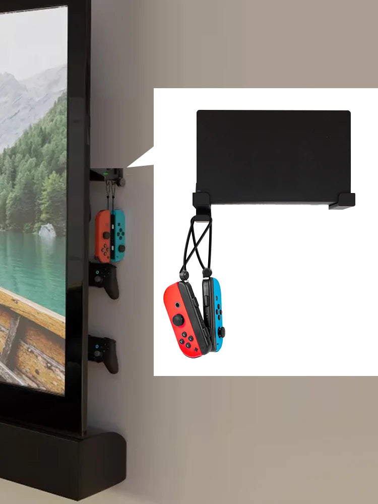 DATA FROG Wall Mount Holder for Switch/Oled/Joycon - Universal Stand Hanger for Switch TV Dock | Gaming Accessories