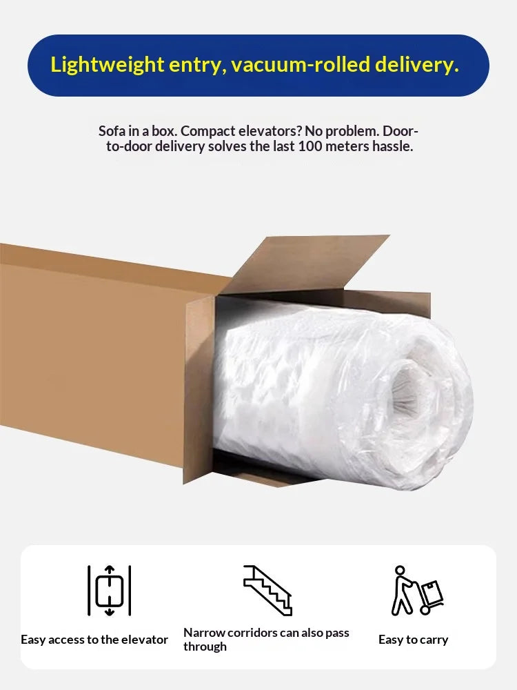 Any Size Custom Bubble Soccer Sofa Vacuum Rolled Packed Integrated Sponge Customizable Multi Fabric Wraps Around Comfort Living