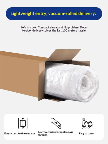 Any Size Custom Bubble Soccer Sofa Vacuum Rolled Packed Integrated Sponge Customizable Multi Fabric Wraps Around Comfort Living