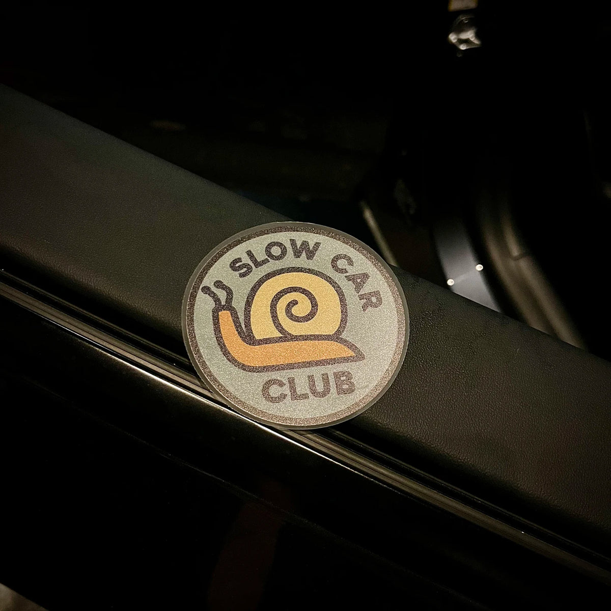 Snail Slow Car Club Windshield Static Sticker Can be attached to the inside of the glass JDM car and motorcycle stickers