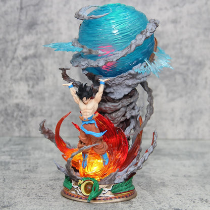Hot Dragon Ball Son Goku Genki Dama Anime Led Lamp Collectible Statue Desk Decor Gift Men Glow In The Dark Action Figure ﻿