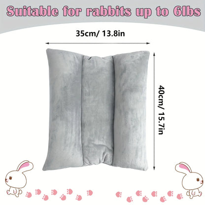 1 Piece of Rabbit Bed with Thick Plush Cushion, Suitable for Small and Medium-Sized Rabbits