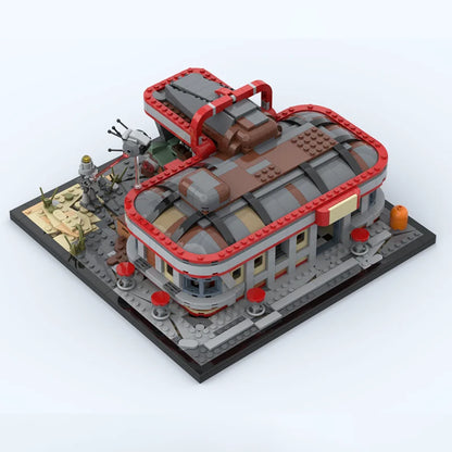 1492PCS  Drumlin Diner Modular MOC Creative street view Model Building Blocks Architecture DIY Education Model Toys Gifts