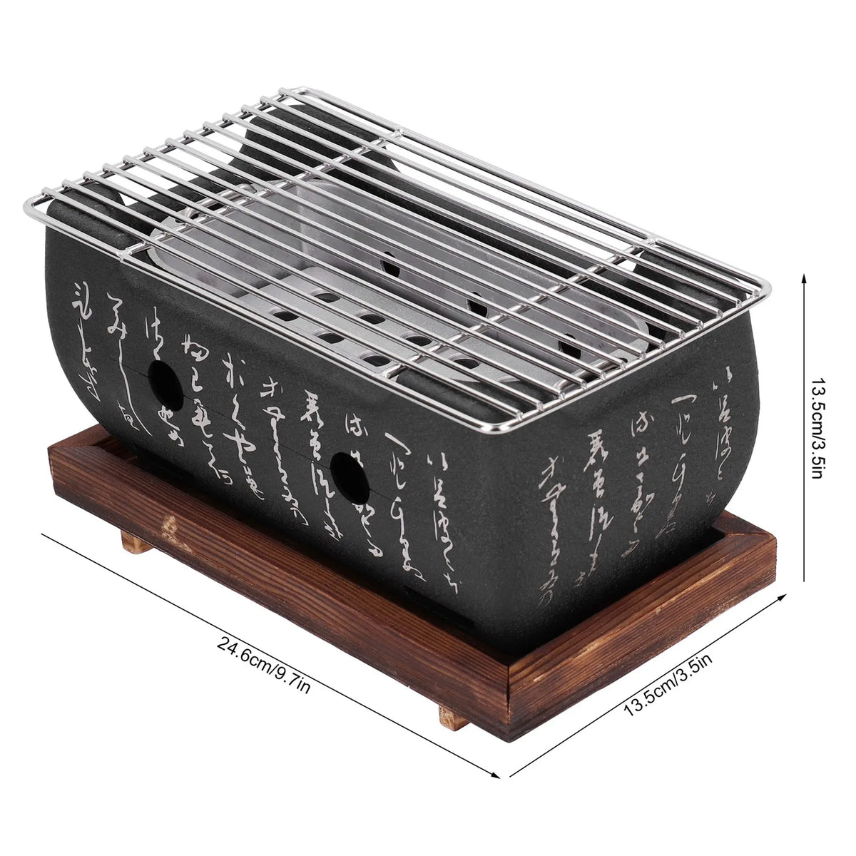 Japanese Barbecue Grill Mini Household Aluminium Alloy Charcoal Barbecue Stove Oven Accessories Barbecue Oven Portable BBQ Grill