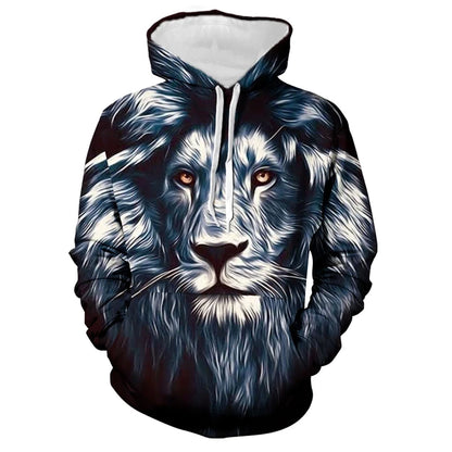 New Printed Unisex Hoodies Novelty Print 3D Patternv Hooded Pullover Sweatshirt With Pocket Hoodie Streetwear Loose Comfortable