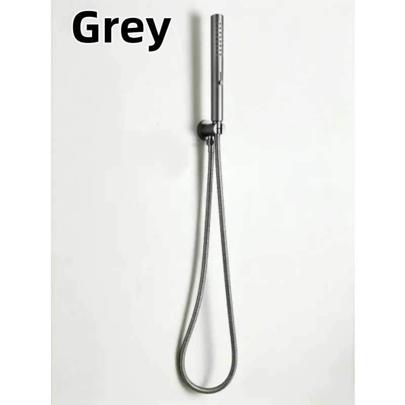 Brushed Nickel Stainless steel Hand Shower Head with 1.5M Hose Water Saving Handshower Shower Brass Bracket Accessor