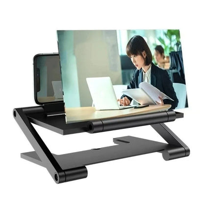 HD Folding Cell Phone Screen Amplifier Multi-Functional Mobile Magnifying Glass Enlarged Screen Magnifier for Enhanced Viewing