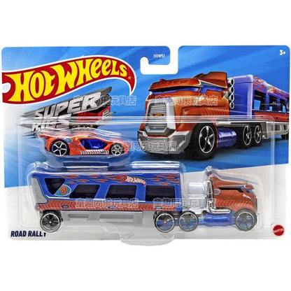 New Hot Wheels Transformers HYT56 Transformerstrack Fleet Optimus Prime Ultra Magnus Volvo 240 Drift 1/64diecast Car Model Toys