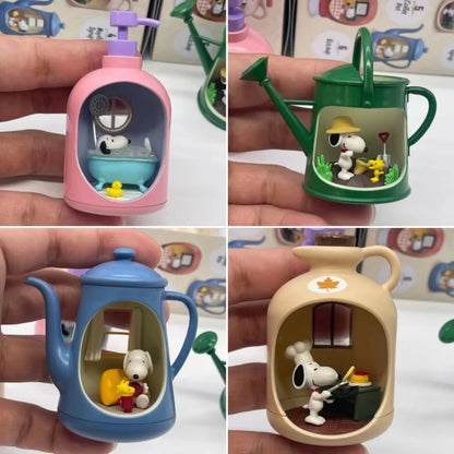 6pcs Anime Figure Dog Miniature Life Scene In Bottle Blind Box Cute Figurine Desktop Decoration Kids Toy Surprise Gift For Fans