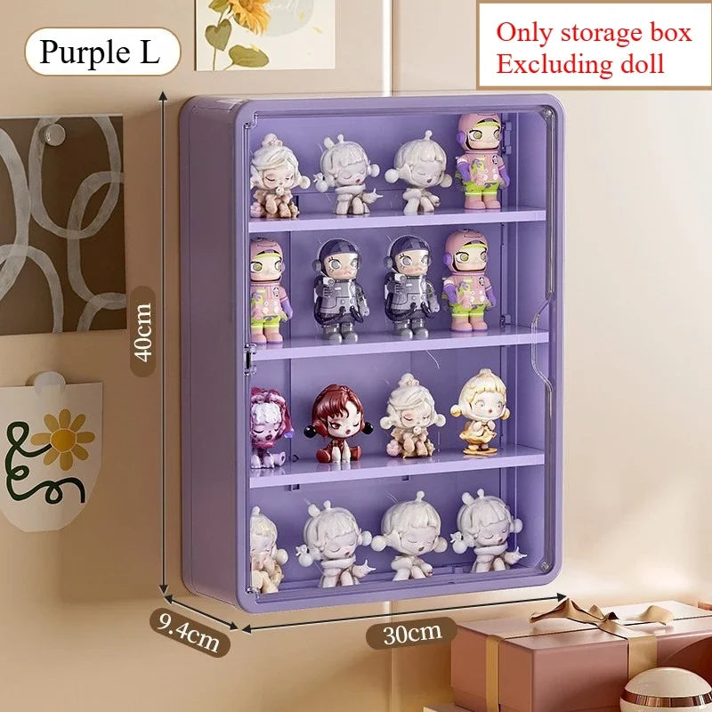 30/40cm Blind Box Storage Display Rack Wall Mounted Stackable Organizer for Acrylic Box Display Cabinet Dust Protection BoxRack