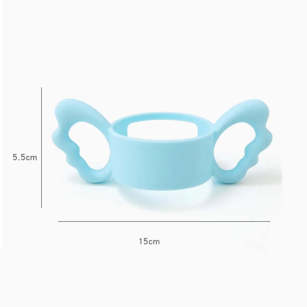 Wide-Neck Square Bottle Silicone Handle Baby Bottle Accessory Hergen Angel Handle Cup Cover